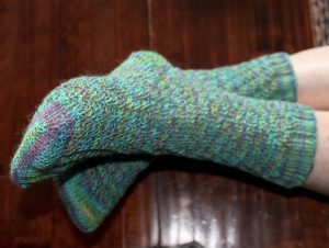 IMG 2465 300x226 - The Lace Knittery Twist It Socks PDF Knitting Pattern