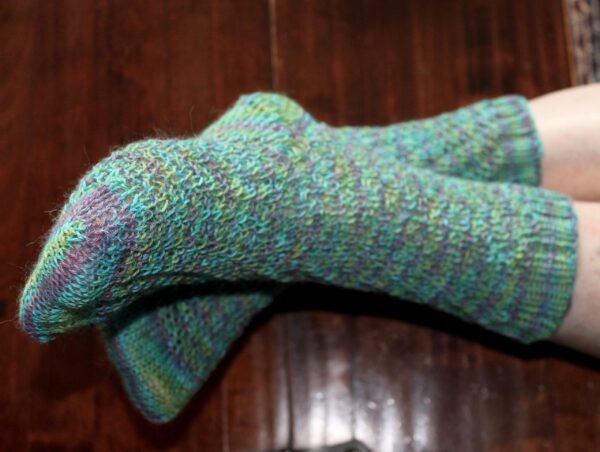 IMG 2465 scaled 600x452 - The Lace Knittery Twist It Socks PDF Knitting Pattern