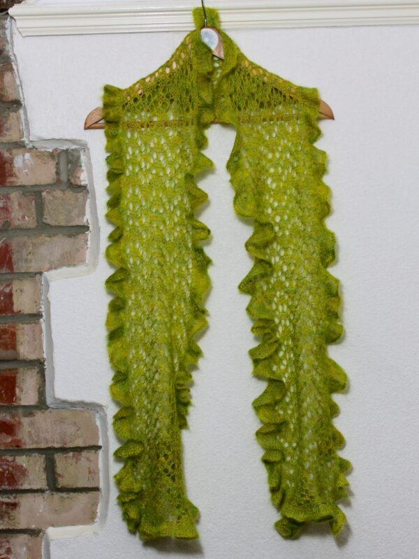 IMG 3059 scaled 600x800 - The Lace Knittery Ebbtide Straight Scarf PDF knitting pattern